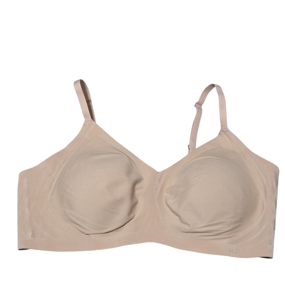 Honey Love Silhouette Bra In Sand/nude Size XL